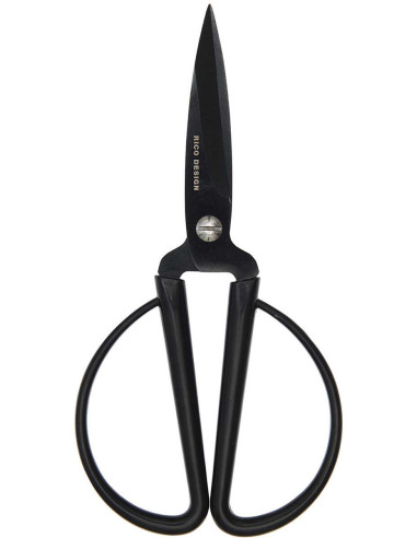 Tesoura de precisão com grandes anéis pretos Rico Design 14 cm