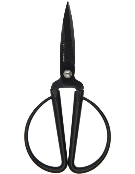 Tesoura de precisão com grandes anéis pretos Rico Design 14 cm