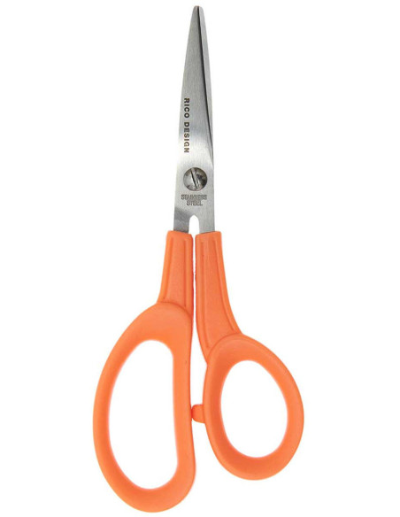 Tesoura universal laranja Rico Design 15 cm