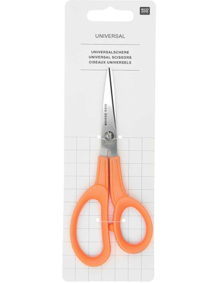 Tesoura universal laranja Rico Design 15 cm