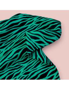 Tecido sarja viscose - Zebra Verde
