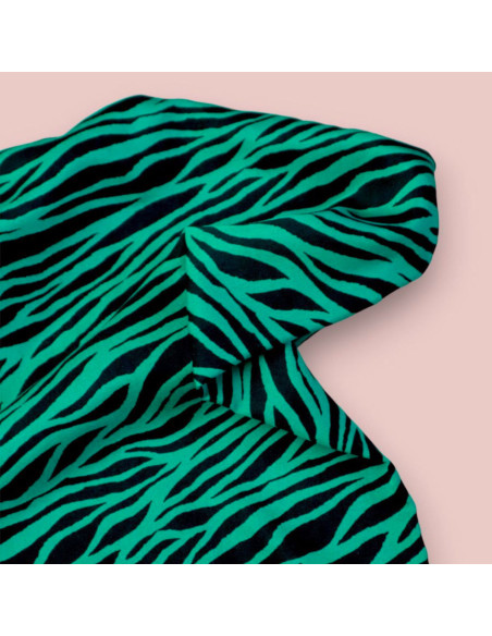 Tecido sarja viscose - Zebra Verde