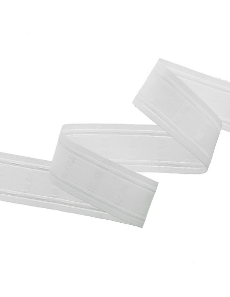 Fita franzidora para pregas automáticas - Branco 45 mm