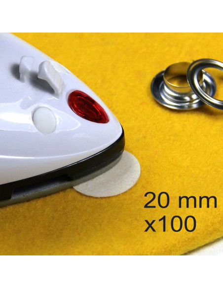 Conjunto de 100 pontos de reforço termocolantes Wonder Dots - 20 mm