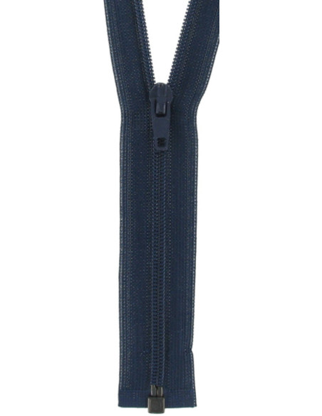 Fecho separável de nylon super fino - Azul marinho