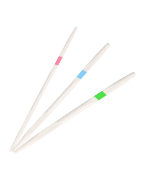 Conjunto de 3 agulhas de torção com códigos de cores Tulip