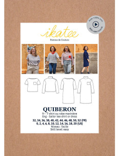 Molde de t-shirt ou vestido marinheiro Quiberon - Ikatee 2