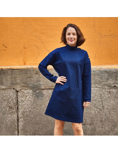 Molde de t-shirt ou vestido marinheiro Quiberon - Ikatee
