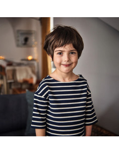 Padrão de t-shirt ou vestido marinheiro Quiberon Kids - Ikatee