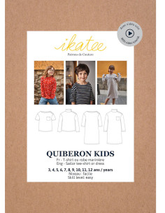 Padrão de t-shirt ou vestido marinheiro Quiberon Kids - Ikatee 2