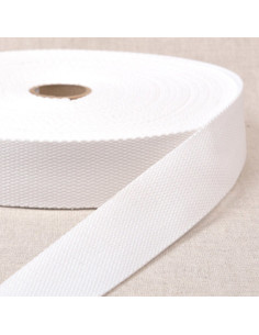 Cinta de poliéster com aparência de algodão - Branco