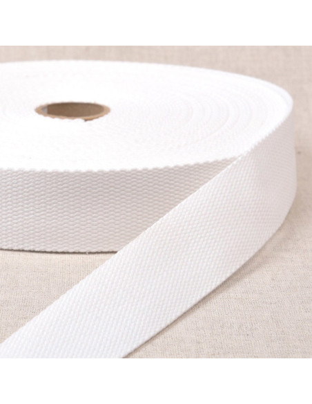 Cinta de poliéster com aparência de algodão - Branco