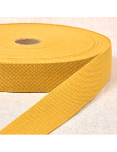 Cinta de poliéster com aparência de algodão - Amarelo