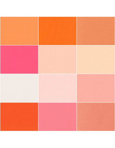 Pacotes Fat Quarter Kona - Melon Ball