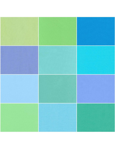 Pacotes Fat Quarter Kona - Mermaid Shores