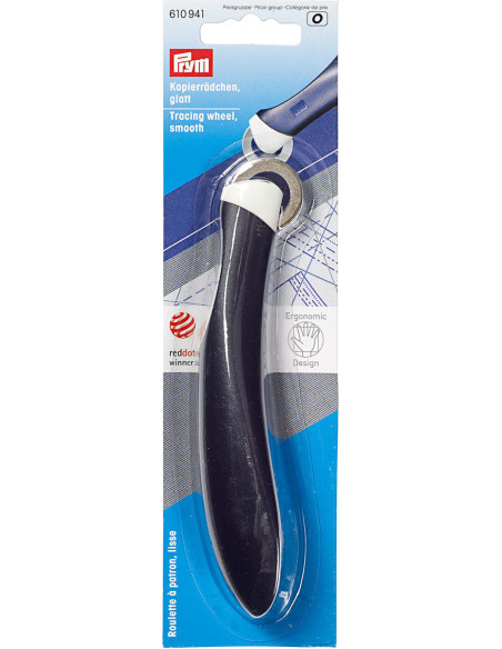 Roda com padrão liso ergonômico