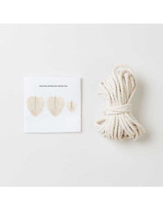 Kit de macramê - Folhas 2
