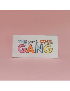 Conjunto de 6 etiquetas tecidas - The super cool GANG 2
