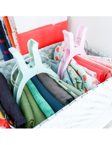 Conjunto de 6 pinças de quilting extra-grandes Jumbo Madam Sew