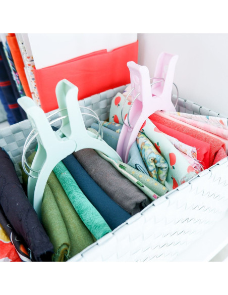 Conjunto de 6 pinças de quilting extra-grandes Jumbo Madam Sew