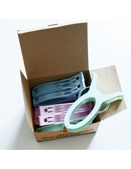 Conjunto de 6 pinças de quilting extra-grandes Jumbo Madam Sew
