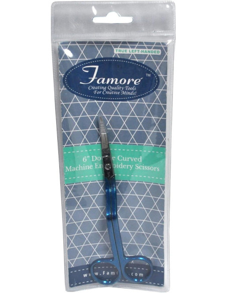 Tesoura de bordado de dupla curvatura para canhotos 15 cm
