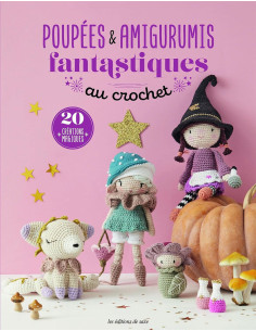 Livro de bonecas e amigurumis fantásticos em crochê