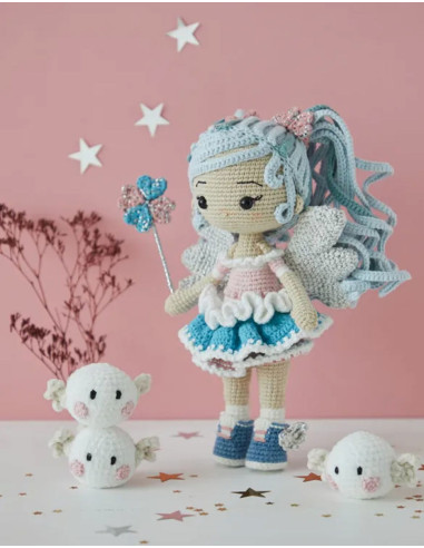 Livro de bonecas e amigurumis fantásticos em crochê