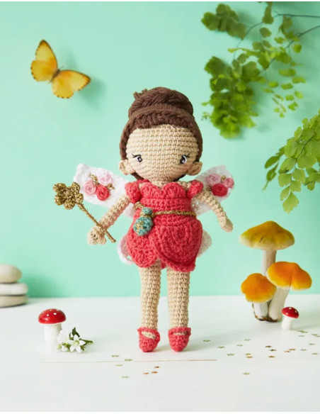 Livro de bonecas e amigurumis fantásticos em crochê
