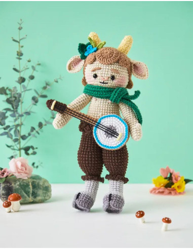 Livro de bonecas e amigurumis fantásticos em crochê