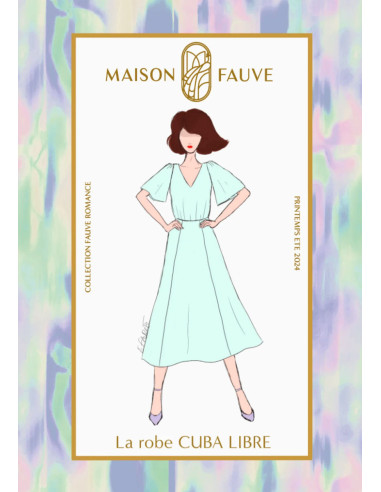 Padrão de vestido Cuba libre - Maison Fauve