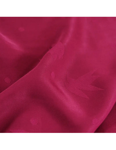 Tecido jacquard de viscose Streli rosa magenta - Églantine & Zoé
