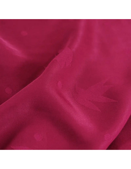 Tecido jacquard de viscose Streli rosa magenta - Églantine & Zoé