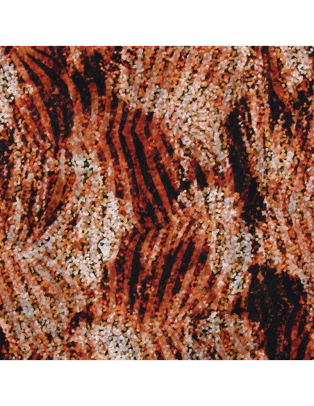 Tecido voile de poliéster - Zebra ocre
