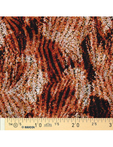 Tecido voile de poliéster - Zebra ocre