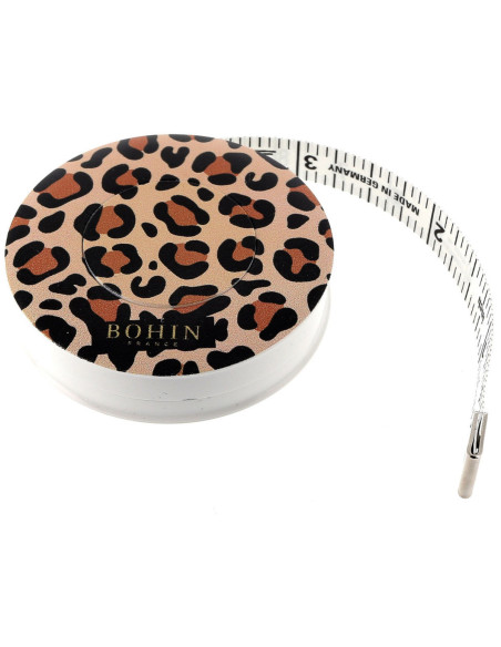 Fita métrica padrão de costura 150 cm Leopardo Bohin