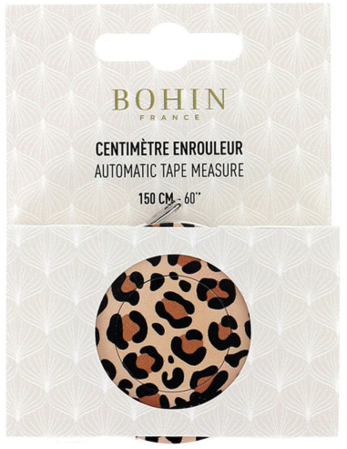 Fita métrica padrão de costura 150 cm Leopardo Bohin