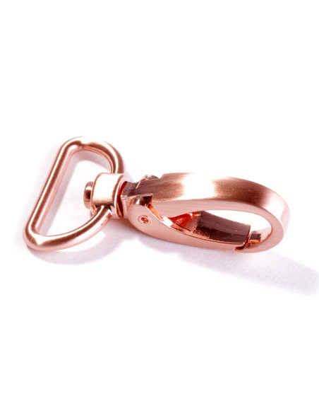 Mosquetão de metal 25 mm - Ouro rosa