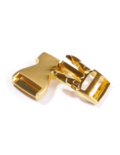 Fivela de metal para cinto 25 mm - Ouro