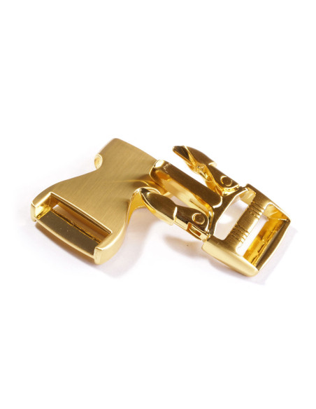 Fivela de metal para cinto 25 mm - Ouro