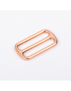 Fivela deslizante de metal - Ouro rosa 25 mm