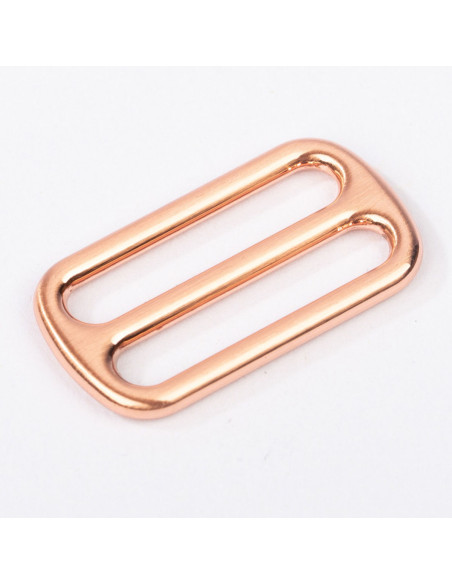 Fivela deslizante de metal - Ouro rosa 40 mm