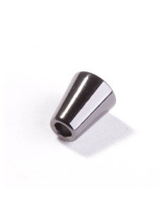 Ponteira de metal em forma de sino para cordões - Canhão de fuzil