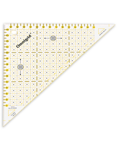 Regra triângulo retângulo Omnigrid 1/2 quadrados