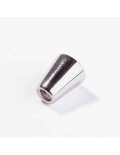 Ponta de metal em forma de sino para cordões - Prata