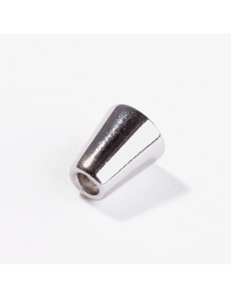 Ponta de metal em forma de sino para cordões - Prata
