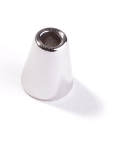 Ponta de metal em forma de sino para cordões - Prata 2