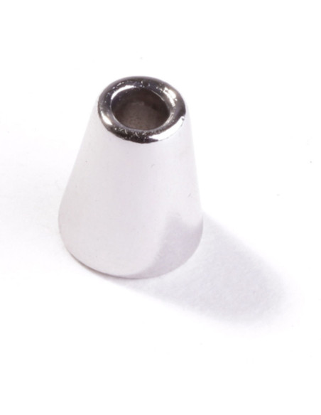 Ponta de metal em forma de sino para cordões - Prata