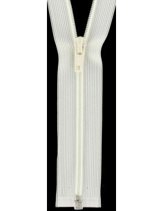 Fecho separável de nylon super fino - Branco sujo