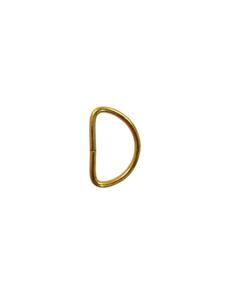 Anel em D 20 mm - Ouro